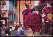 Notecard - Cat Kitten - Any Occasion - Blank Inside - 3 1/2" x 5" - CL117G