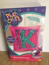 Plush Craft Fabric by Number Personalized Pillow Kit -  Create any Letter - NEW