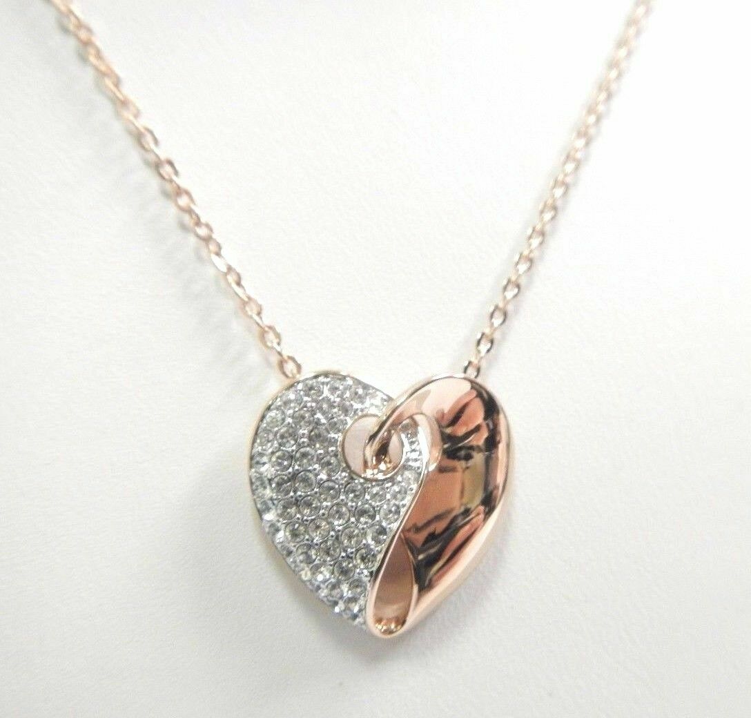 SWAROVSKI Guardian Heart Rose Gold Plated Necklace