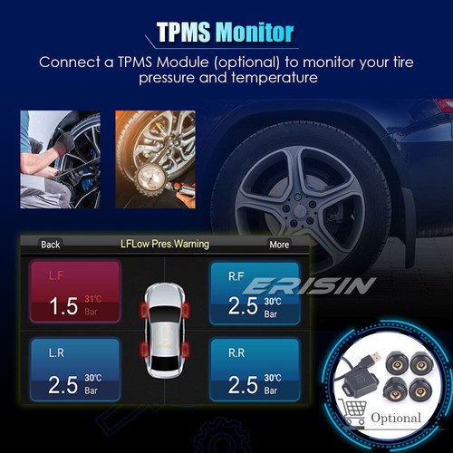 8-Core 64GB Android 13 GPS Autoradio CarPlay DAB+4G TNT für TOYOTA AVENSIS T25 - Bild 15 von 21
