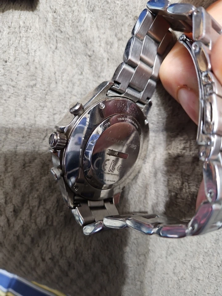 For Parts NWT Michael Kors Access Silver Reid Hybrid Smart Watch  - Image 2 of 3