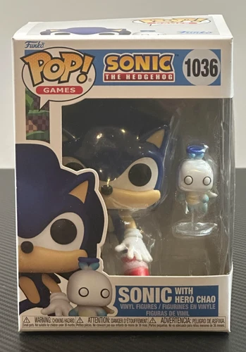 Funko Pop Games Sonic The Hedgehog #1036 Sonic With Hero Chao Vinyl Figure