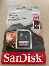 SanDisk 32GB Ultra SDHC UHS I Memory Card Single