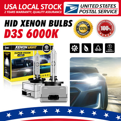 NEW 2x D3S 6000K HID Xenon Headlight Lamp Light Bulbs 6000K for Audi US