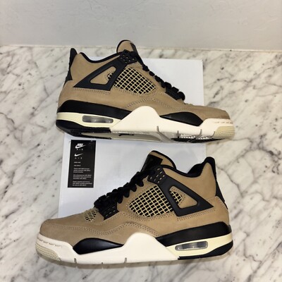 tan and black jordan 4s