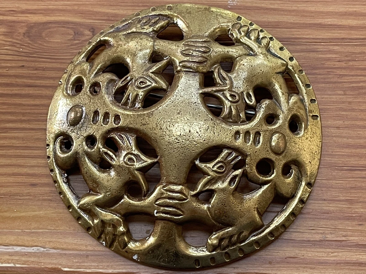 Kalevala Koru Vintage viking jewelry Brooch Made in Finland