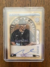 Sixto Sanchez 2021 Topps Gypsy Queen Script Font Swap Rookie SP Auto Marlins