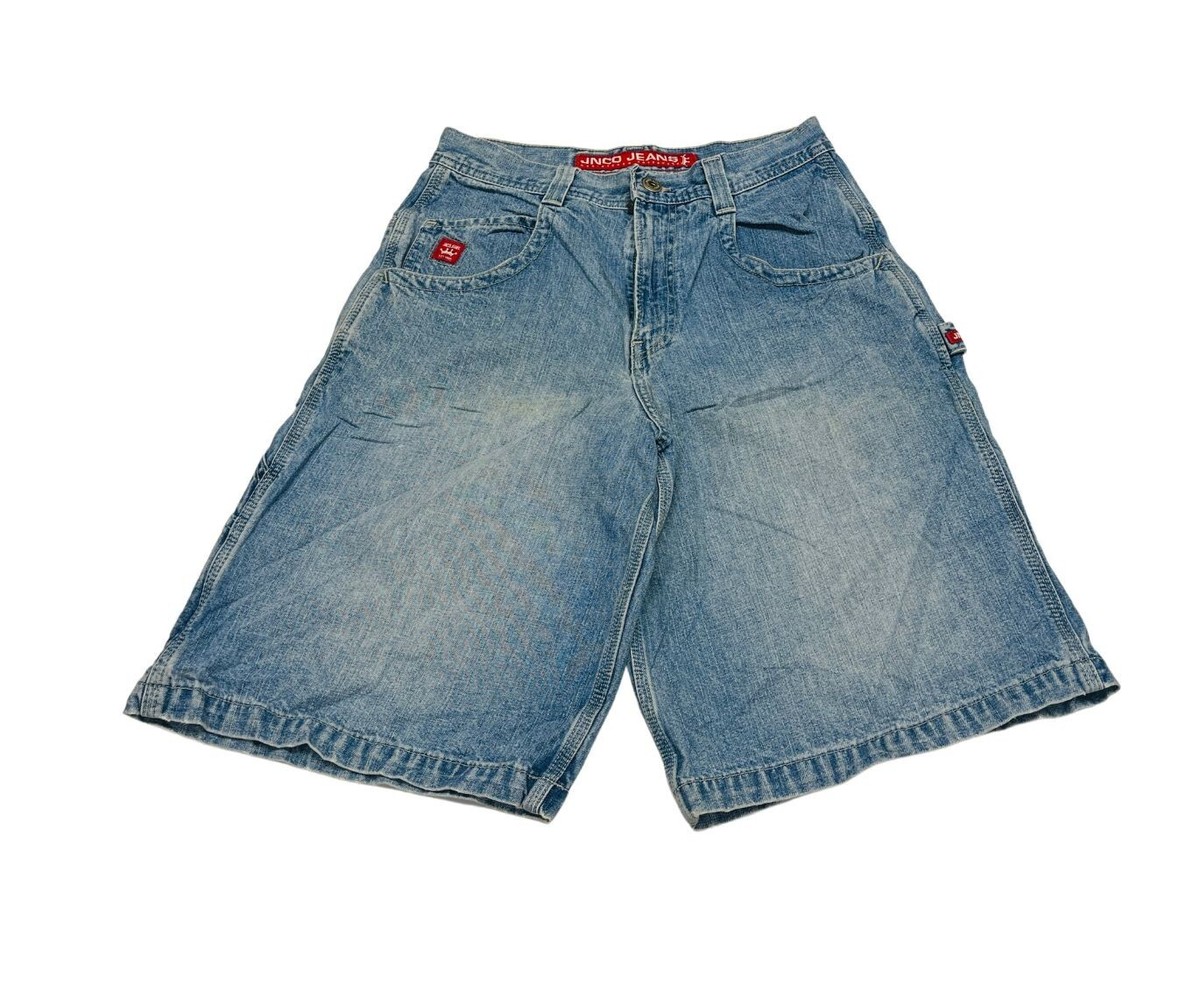 Vintage JNCO Jean Shorts Men's 29 Blue Y2K Baggy Denim