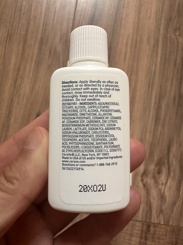 5 x CeraVe Baby Moisturizing Lotion Travel Size 1 FL OZ 29ml - Picture 3 of 4