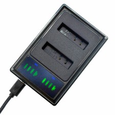 LCD DUAL Battery Charger for Olympus Li-90B Li-92B Olympus UC-90 LI-90C