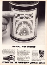 Vintage Print Ad c1981 Quaker State Motor Oil You'll Be Stayin' on the Road