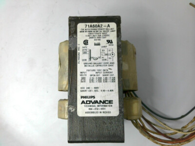 PHILIPS ADV. 71A60A2-A Auto. Ball. CWA 250W S50 SOD. LAMP , 120/220V THRU 240V