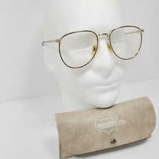 Vintage Stetson LowareGoldtone Frame Eyeglasses Frames Aviator Full Rim Prop