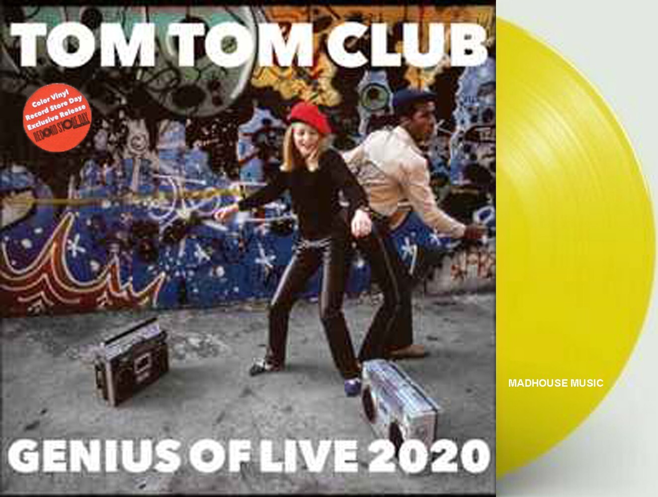TOM TOM CLUB LP Genius Of Live 2020 YELLOW VINYL Record Store Day New SEALED