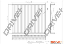Dr!ve+ Innenraumfilter für VW Polo 6R 6C 1.2 TSI 16V 6R_ 1.4 60_ 61_ 1.6