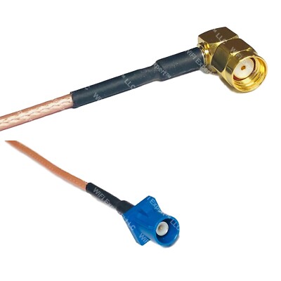 RG316 RP-SMA MALE ANGLE to Fakra C Male RF Cable Rapid-SHIP LOT