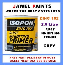 U-Pol Zinc 182 ( 2.5 litre ) Car Paint Anti Rust Primer GREY 2.5Litre