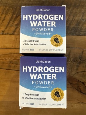 Hydrogen Water Powder Antioxidant Energy Cognitive Boost Exp 5/28 2 Packs