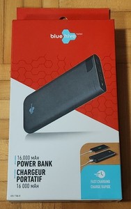 Blue Hive 16000 mAh Banque de puissance avec recharge rapide *BRAND NEW SEALED*