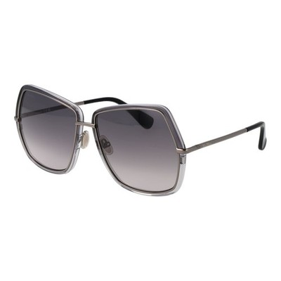 Max Mara Gray Metal Sunglasses 100% Authentic