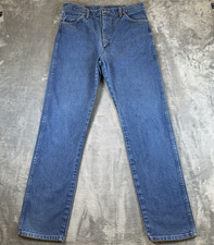 Wrangler 13MWZPW Jeans Mens 35x34 32x33 Blue Straight Western USA Made Denim