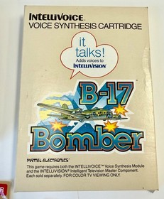 Intellivision Intellivoice Voice Synthesis Module w/ B-17 & Space Spartans Games