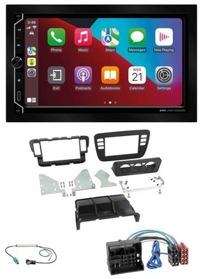 ESX 2DIN DAB USB MP3 Bluetooth Car Stereo for Skoda CitiGo 16-19 Seat Mii Black