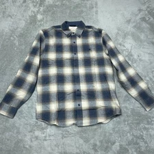 Original Weatherproof Vintage Plaid Button-Up Shirt Men’s Size M a0988