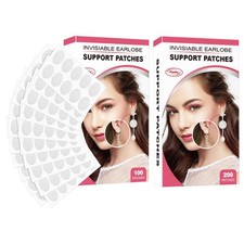 100/200pcs Clear Earring Support Patches Invisible Ear Lobe Protectors