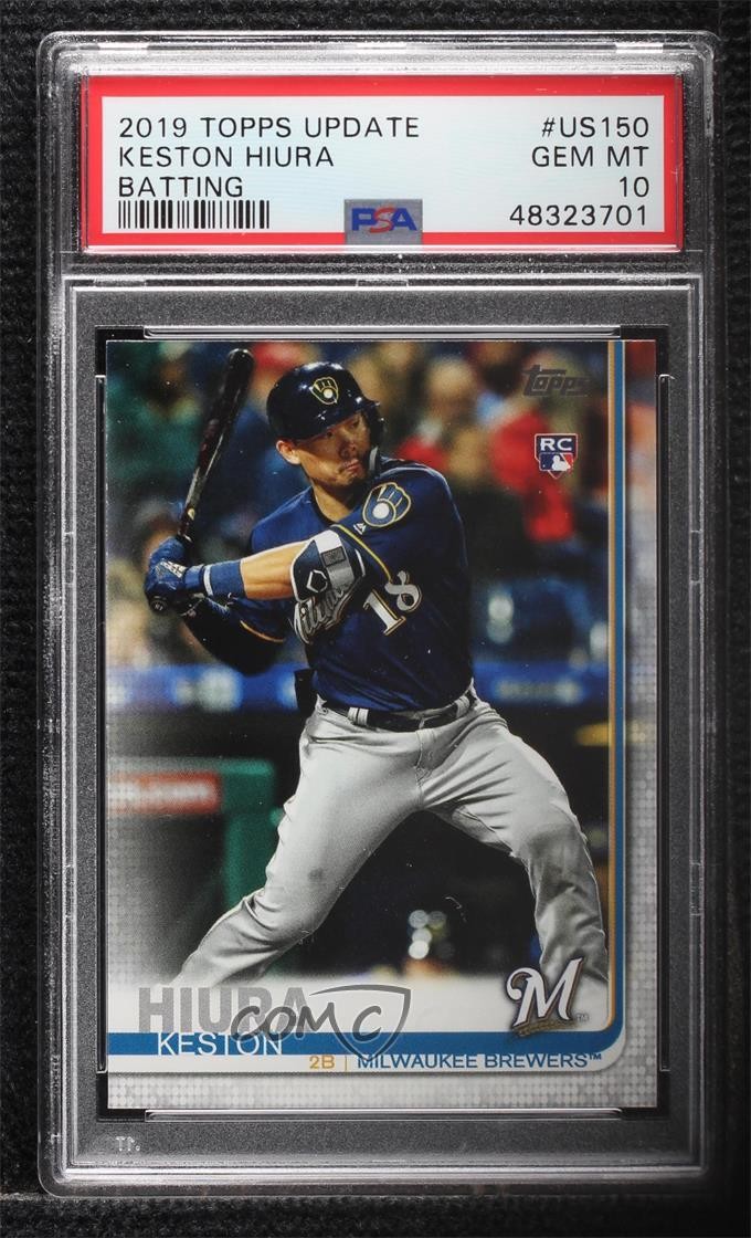 2019 Topps Update Keston Hiura (Batting) #US150 PSA 10 GEM MT Rookie RC