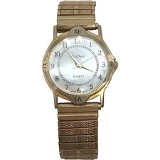 Le Chat Quartz Watch Women's Roman Numerals Gold Tone 3cm Dial Pre-Loved