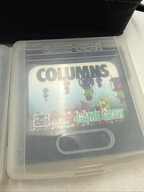 Sega Game Gear Console Lot 5 Games Carrying Case Charger Powers On Clean READ