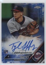2016 Topps Chrome Rookie Blue Refractor 115/150 Tyler Duffey #RA-TD Auto 5w7