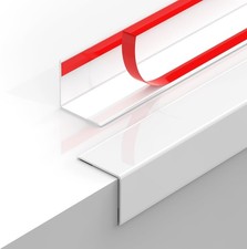 Wall Corner Protectors Pure White 39" - Baby Safety Edge Guards 2 Pack