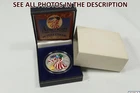 2000 American Eagle Silver Dollar Colorized, Uncirculated 1 oz silver in box COA