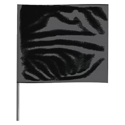 Marking Flag, Vinyl, 21'' Wire Staff, Blank, 21'' L., 100 Pk, 2321Bk-200