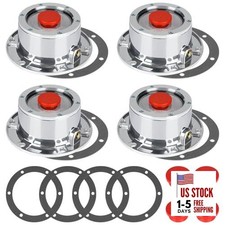 343-4009 Trailer Hub Cap 4 PCS 3434009 Aluminum Hubcaps for 4PCS-3434009