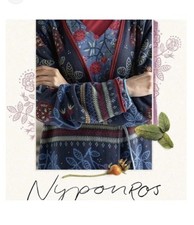 Gudrun Sjoden NYPONROS Dress L  Feminine Vintage Style Floral Jersey