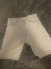 Vintage Levis 550 Shorts Mens 33 Light Blue Denim Orange Tab Relaxed Fit