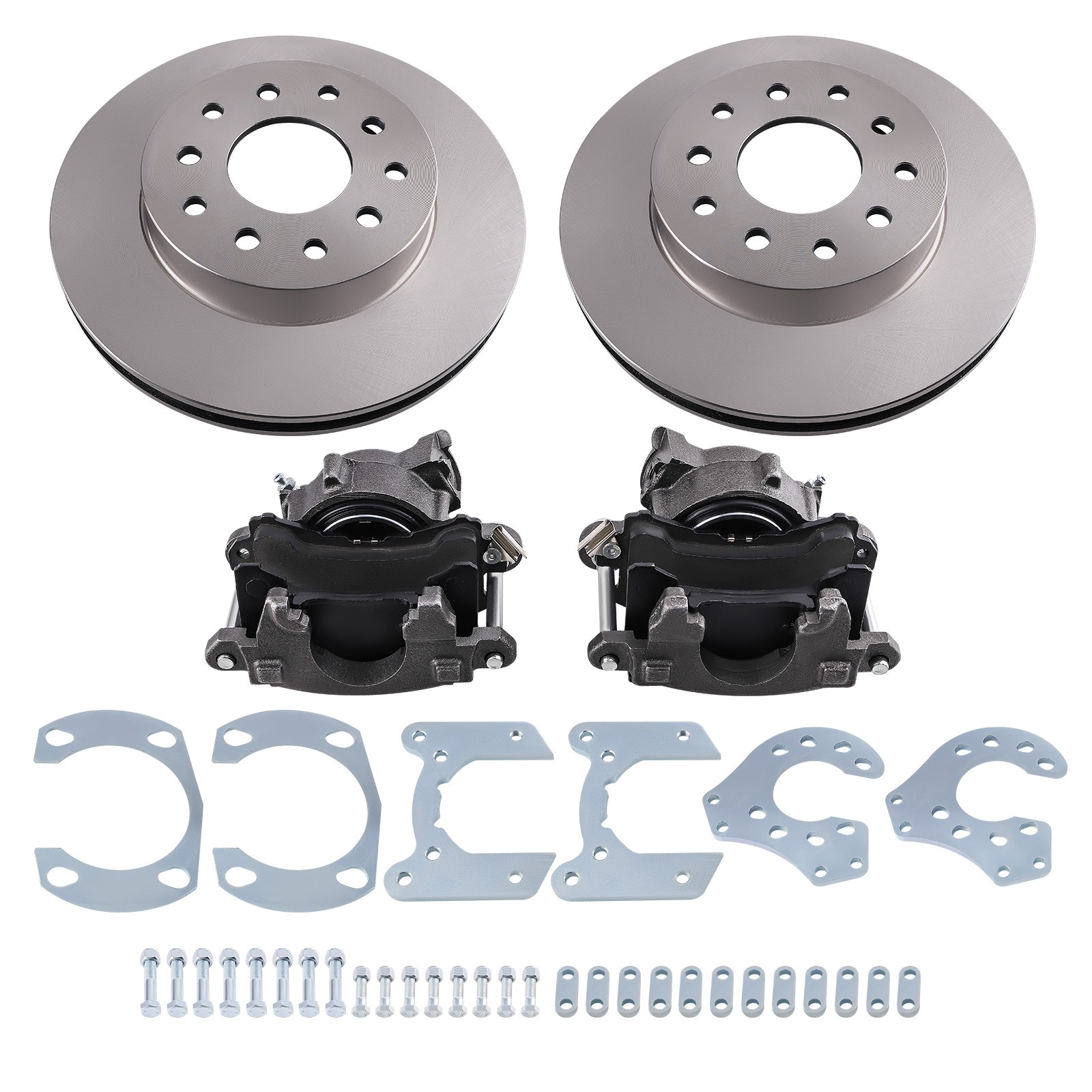 Complete Rear Disc Brake Kit for Ford 9" Axle New Style w/Single Piston Caliper