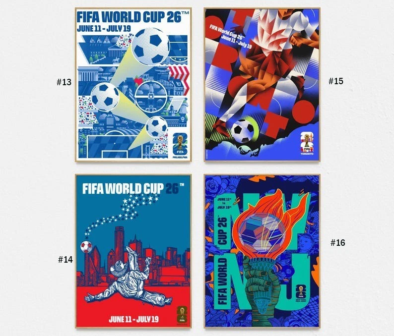 FIFA World Cup 2026 Cityscapes Poster