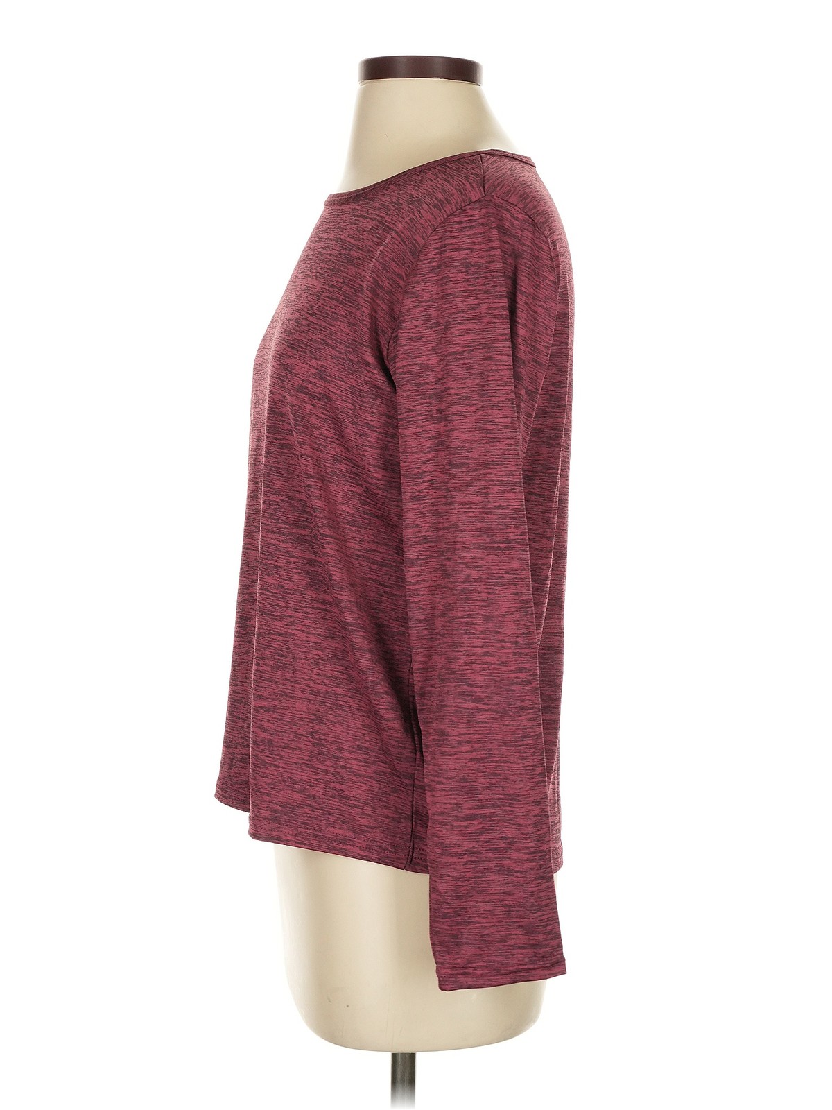 Real Essentials Women Red Long Sleeve T-Shirt S thumbnail 4