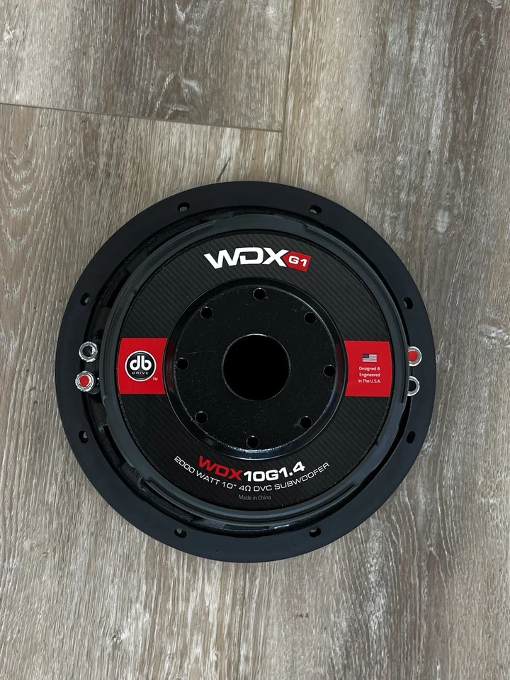 WDX10G1.4 : 10" Dual 4-Ohm Subwoofer, 2000 Watts, FREE SHIPPING! DB Drive. - Image 3 of 4