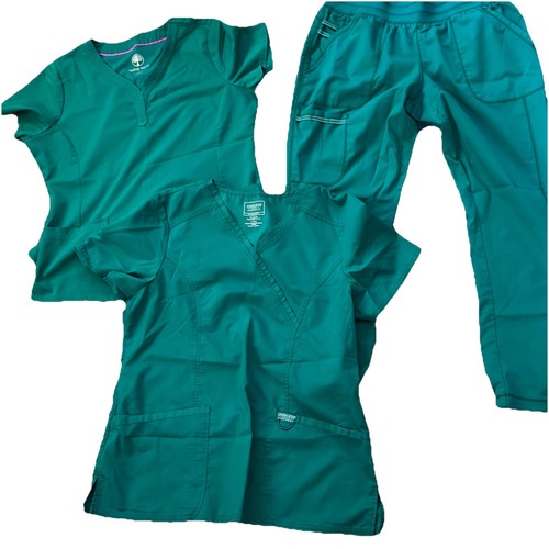 Healing Hands Top, Cherokee Top & Revolution Pants Scrubs Womens Size L Lot Of 3 - Picture 2 of 11