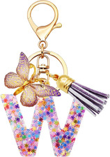 Initial Letter Keychain for Women Gift for Young Teenage Girl Gifts for Christma