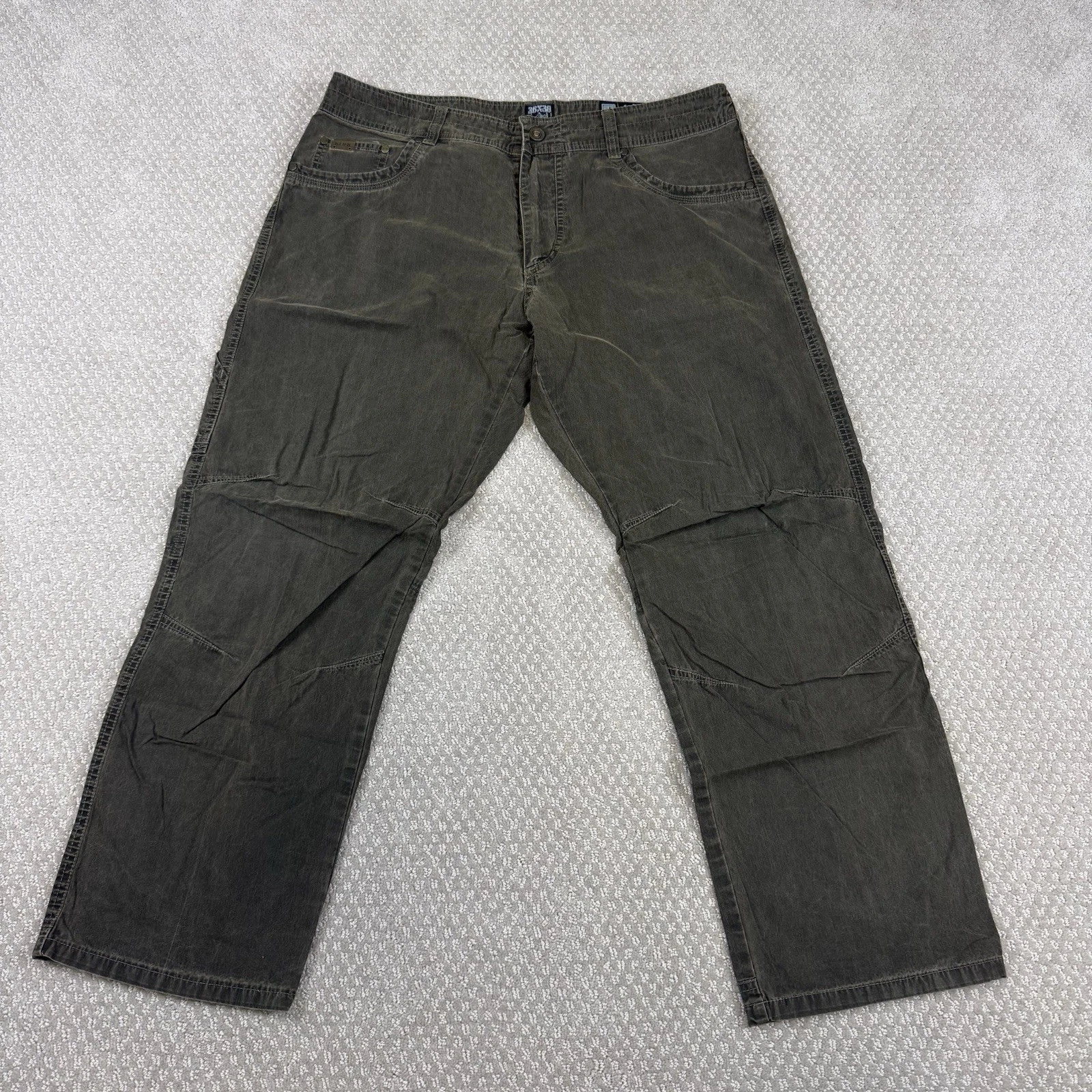 Kuhl Revolvr Pants Men’s 36x28.5 Brown Lightweight Hiking Trekking Patina Dye