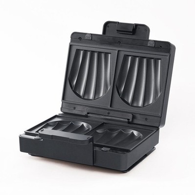 WILFA Sandwichtoaster Sandwichmaker Antihaftbeschichtung SAM1000B Schwarz
