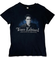 Vintage The Twilight Saga New Moon Shirt Womens Baby Tee Team Edward Cullen Sz L