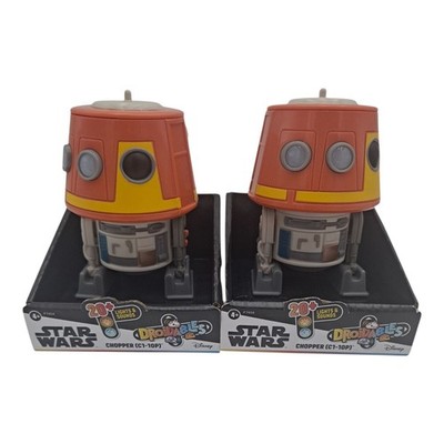 (2) Star Wars Droidables Chopper (C1-10P) Electronic Action Figurines    