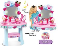 Specchiera Gioco Trucchi Bambine Specchio Trousse Set Bellezza luci suoni